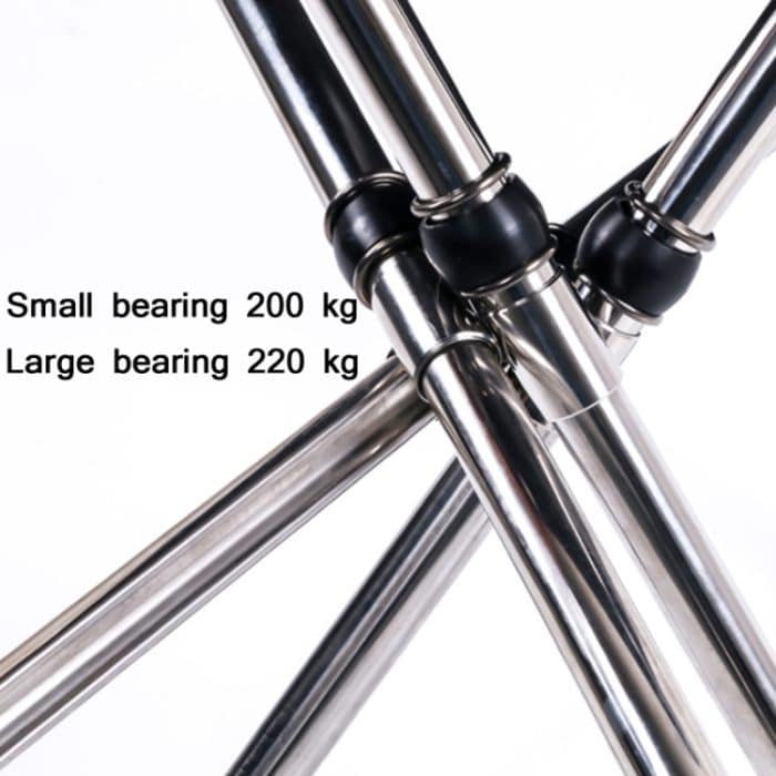 Im Freien einziehbarer tragbarer Edelstahlhocker Camping Strand Angeln Klappstuhl, Spezifikation:, S, L – Bild 4