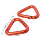 10PCS Triangle Carabiner Outdoor Camping Wandern Schlüsselbund Snap Clip Haken Kessel Schnalle Carabiner Zubehör – Bild 5
