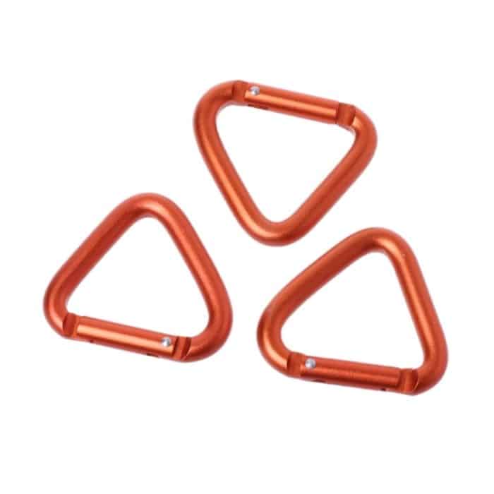 10PCS Triangle Carabiner Outdoor Camping Wandern Schlüsselbund Snap Clip Haken Kessel Schnalle Carabiner Zubehör – Bild 6