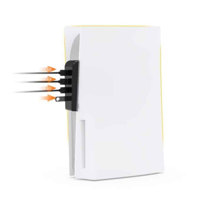 DOBE TP5-0576 USB-HUB-Hochgeschwindigkeits-Übertragungsverlängerungs-HUB-Konverter für PS5, TP5-0576 – Bild 5
