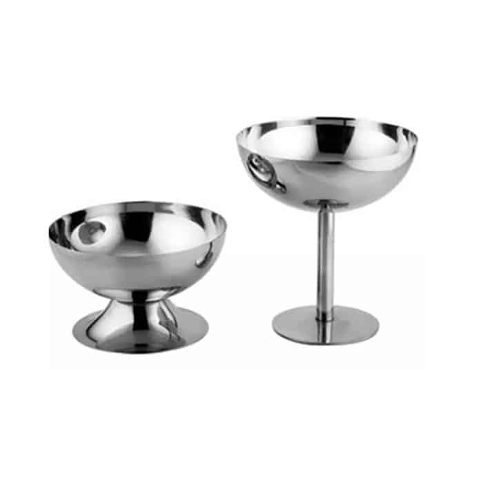 Edelstahl-Eisbecher, Eisbecher, Bar, Weinglas, Spezifikation:, A Short, B High – Bild 2