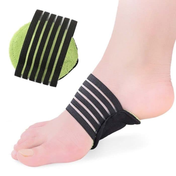 5 Paar Plantarfaszien-Fersenpolster, Fußgewölbeunterstützung, Einlegesohle, Fersenschmerzlinderung und Stoßdämpfungsorthese, Green Black – Bild 1