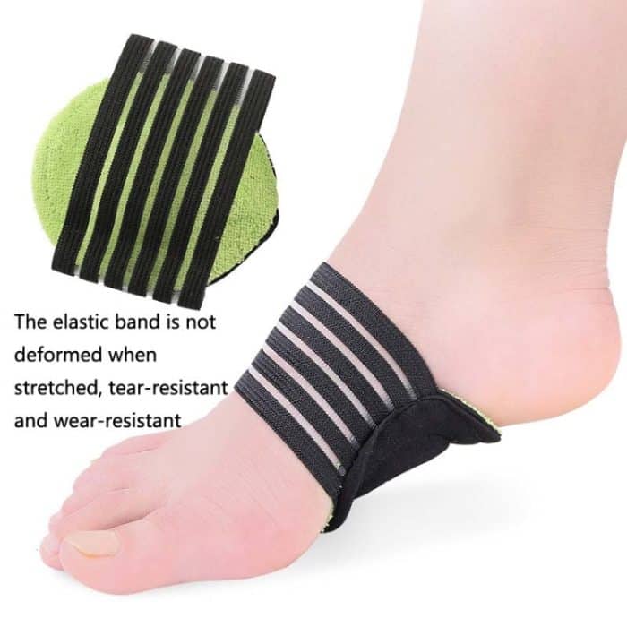 5 Paar Plantarfaszien-Fersenpolster, Fußgewölbeunterstützung, Einlegesohle, Fersenschmerzlinderung und Stoßdämpfungsorthese, Green Black – Bild 5