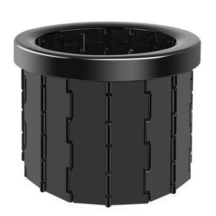 Klappbare Toilette, Reise-Auto-Toilette mit Abdeckung, tragbare Notfall-Camping-Toilette für den Innenbereich, Folding Toilet(Black), Folding Toilet(Grey)