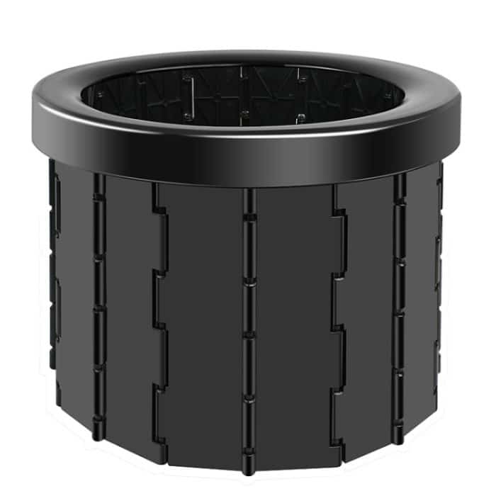 Klappbare Toilette, Reise-Auto-Toilette mit Abdeckung, tragbare Notfall-Camping-Toilette für den Innenbereich, Folding Toilet(Black), Folding Toilet(Grey) – Bild 1