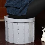 Klappbare Toilette, Reise-Auto-Toilette mit Abdeckung, tragbare Notfall-Camping-Toilette für den Innenbereich, Folding Toilet(Black), Folding Toilet(Grey) – Bild 7