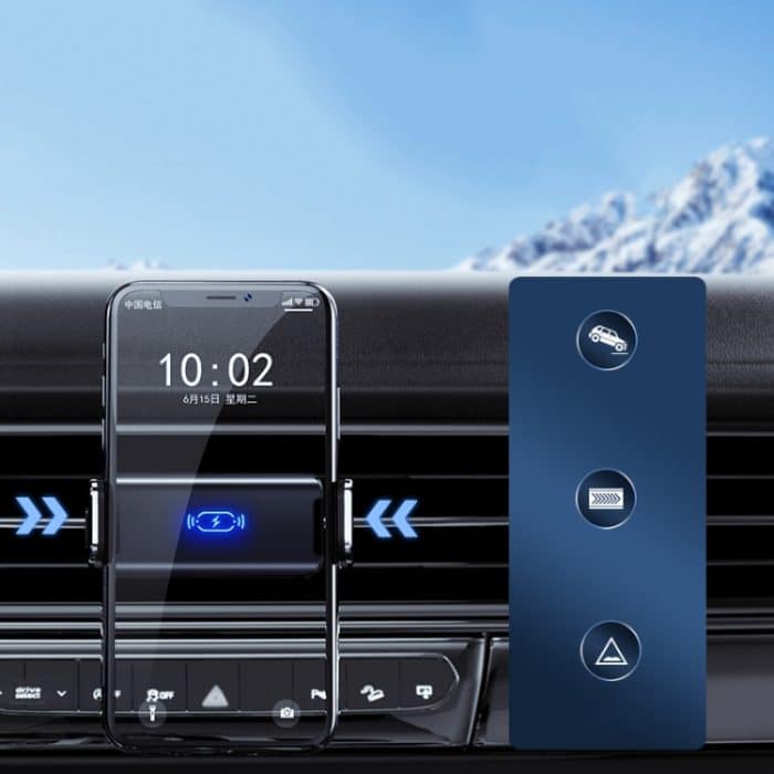 Fahrzeugmontierter intelligenter Induktions-Elektro-Handyhalter, Auto-Luftauslass-Navigationsrahmen, JK-690 – Bild 4
