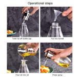 Edelstahl-Glasflasche, Grill, Kochen, Gewürzöl, Topfsprüher, Öl-Einspritzkessel, Öl-Sprühflasche, Oil Spray Bottle – Bild 7