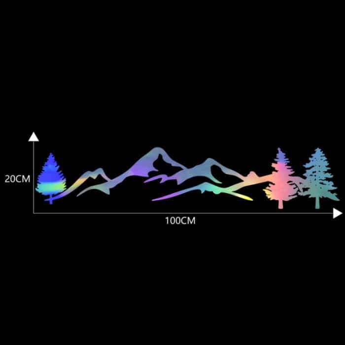 2 Stück D-791 Bergwald-Autoaufkleber, SUV-Geländewagen-Körperaufkleber, Heckscheiben-Autoaufkleber – Bild 2