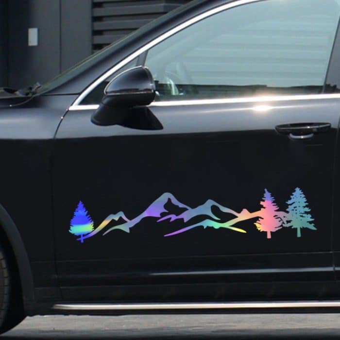 2 Stück D-791 Bergwald-Autoaufkleber, SUV-Geländewagen-Körperaufkleber, Heckscheiben-Autoaufkleber – Bild 4