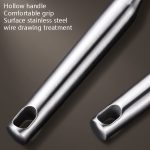 304 Edelstahl Sieb Knödel Nudeln Abtropfsieb Haushaltsschaufel Netzsieb, 14cm, 16cm, 18cm – Bild 5