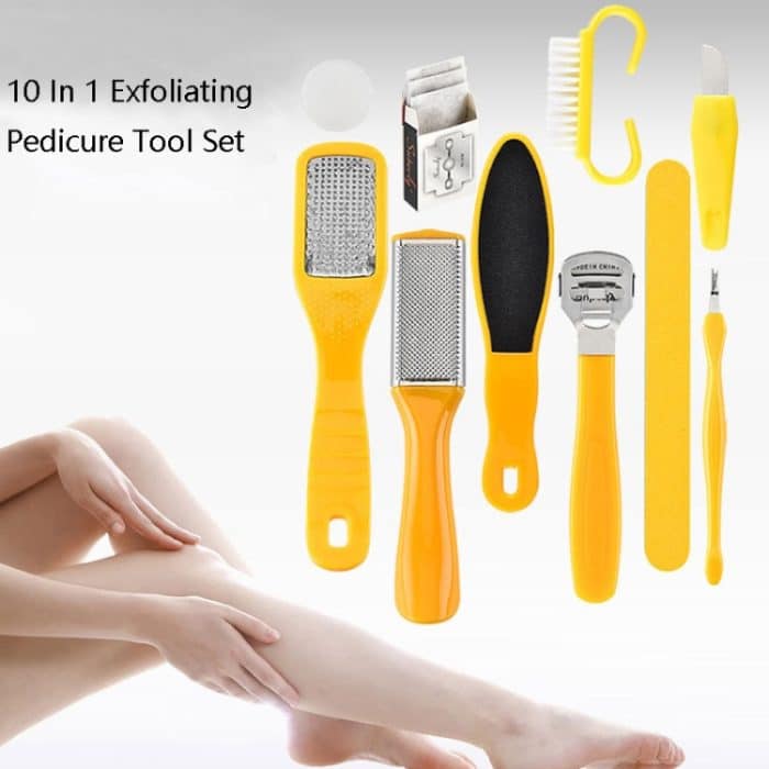 2 Stück 10 in 1 Peeling Pedicure Tool Set Pedicure Tools – Bild 2