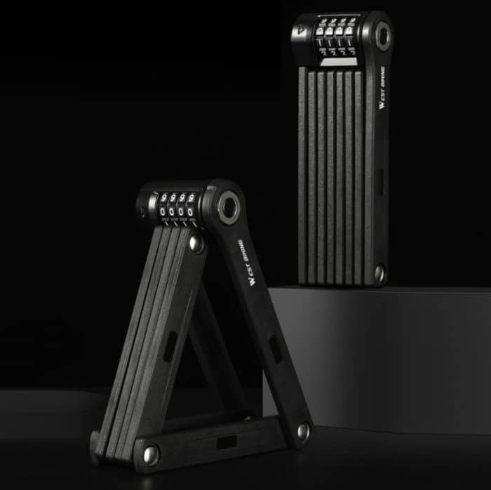 WEST BIKING Fahrrad-Klappcode-Schloss, Diebstahlschutz-Kettenschloss, WEST BIKING Chain Lock – Bild 2