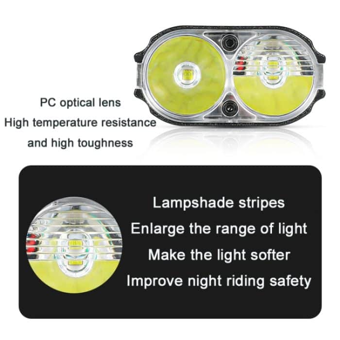 WEST BIKING Fahrradlichtsensor Scheinwerfer Mountainbike Nachtreiten Starkes Licht, Night Riding Strong Light – Bild 3