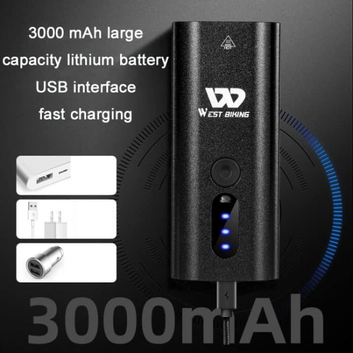 WEST BIKING Fahrradlichtsensor Scheinwerfer Mountainbike Nachtreiten Starkes Licht, Night Riding Strong Light – Bild 5