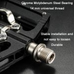 WEST BIKING Fahrradpedale aus Aluminiumlegierung mit doppeltem Verwendungszweck und selbstsichernden Pedalen, YP0802084 – Bild 5