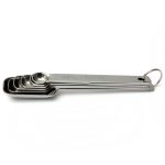 6 in 1 quadratischer Kopf Edelstahl Messlöffel Set Einfache geröstete Kaffee-Messlöffel – Bild 4