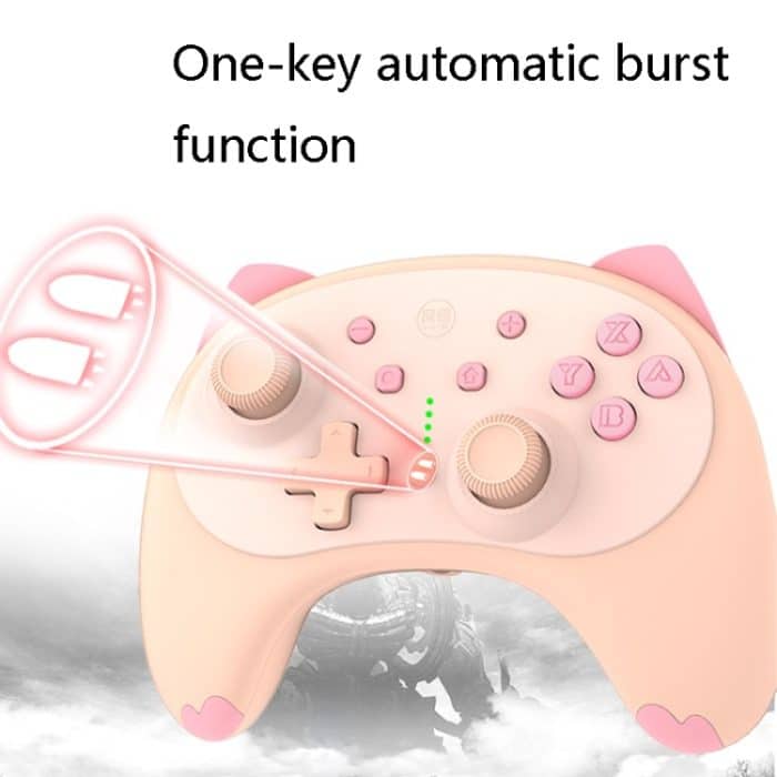 IINE Voice Wake-Up Bluetooth-Griff, kabelloser Griff in Katzenform für Nintendo Switch – Bild 4