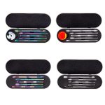 Nagelkunst-Werkzeug-Set, Rauch-Creme-Löffel, Edelstahl, Push-Rauch-Öl-Löffel, 5 In 1 Silver, 6 In 1 Silver, 5 In 1 Color Titanium, 6 In 1 Color Titanium – Bild 2