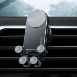 Oatsbasf Auto-Schwerkraft-Metallhalterung, skalierbare und stabile Handy-Halterung, Klappbildschirm, Handy, exklusive Auto-Halterung, Folding Screen Outlet Black, Folding Screen Outlet Silver, Folding Screen Paste Black