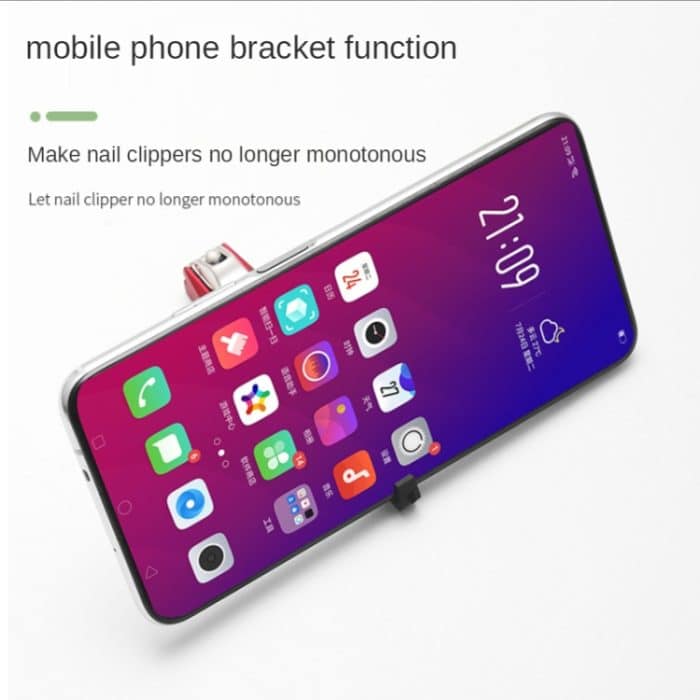 Anti-Spritz-Nagelknipser, multifunktionale Handy-Halterung, Nagelknipser, Stil:, Red, Matcha Green, Red +Iron Box, Red Suit, Pink +Iron Box, PinkSsuit – Bild 7