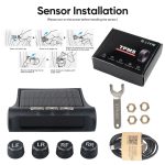 T1 Fahrzeugmontiertes kabelloses Solar-Reifendruckkontrollsystem. Allzweck-Reifendruckthermometer für Fahrzeuge, T1 – Bild 8