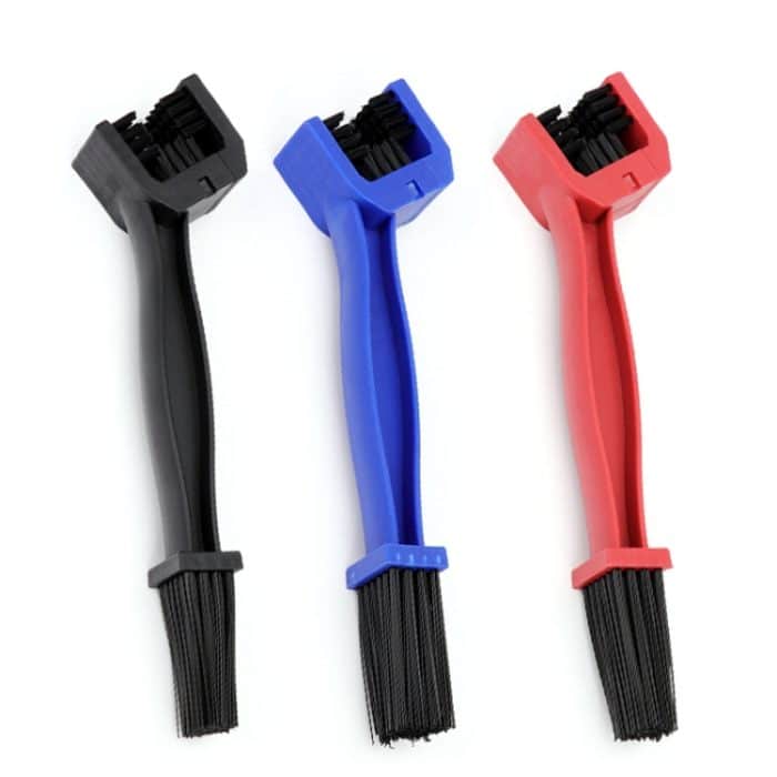 5 Stück BG-7168 Fahrrad- und Motorrad-Reinigungsbürste, dreiseitige Kettenbürste, 5 PCS Red, 5 PCS Blue, 5 PCS Black, Red + Small Brush, Blue + Small Brush – Bild 6