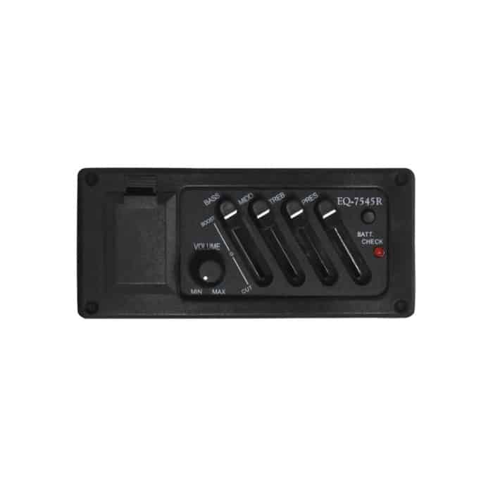EQ-7545R Gitarre Vierband-Equalizer EQ Holzgitarre Modifizierter Tonabnehmer Instrumentenzubehör, EQ-7545R – Bild 2