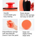 3 Sets Griff poliert Wachsschwamm Auto Wachswaschwerkzeug, Waxing Sponge – Bild 3