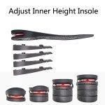 2 Paar 032 Innenhöhenverstellbare Einlegesohlen. Zuschneidbare Einlegesohlen in freier Größe, Black Single Layer (about 2.5cm), Black 2 Layers (about 4cm), Black 3 Layers (about 5.5cm), Black 4 Layers (about 7cm), Black 5 Layers(about 8.5cm) – Bild 3