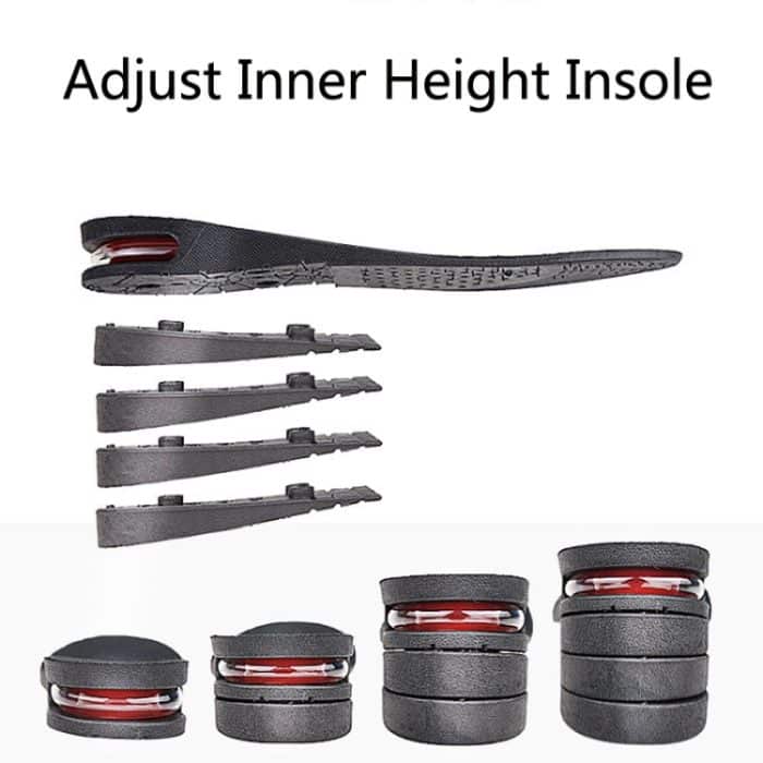 2 Paar 032 Innenhöhenverstellbare Einlegesohlen. Zuschneidbare Einlegesohlen in freier Größe, Black Single Layer (about 2.5cm), Black 2 Layers (about 4cm), Black 3 Layers (about 5.5cm), Black 4 Layers (about 7cm), Black 5 Layers(about 8.5cm) – Bild 3