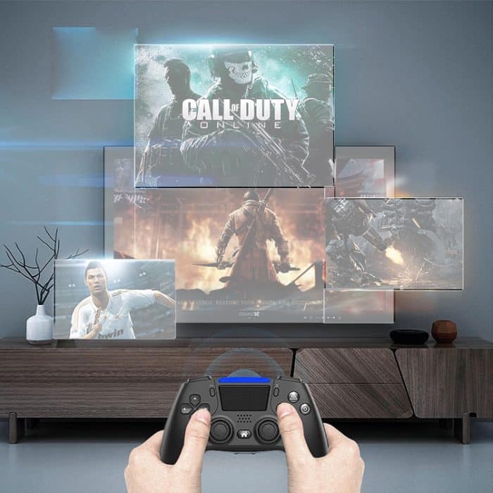 Bluetooth Wireless Sechs-Achsen-programmierbares Dual-Vibration-Gamepad für PS4 – Bild 6