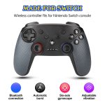 Drahtloses Bluetooth-Gamepad mit integrierten Doppelmotoren und TURBO-Funktion, geeignet für Switch Pro, MB-S804 – Bild 3
