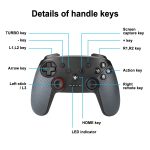 Drahtloses Bluetooth-Gamepad mit integrierten Doppelmotoren und TURBO-Funktion, geeignet für Switch Pro, MB-S804 – Bild 6