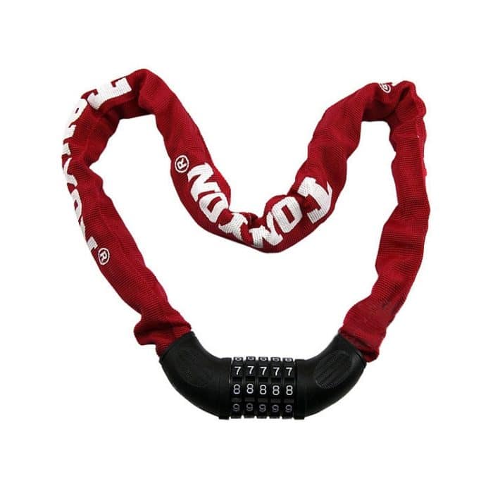 TONYON BG-TY-732 Fahrrad-Drahtschloss Universal-Passwort-Kettenschloss Motorrad-Elektroauto-Diebstahlsicherungsschloss, TONYON BG-TY-732 Anti-Theft Lock(Red), TONYON BG-TY-732 Anti-Theft Lock(Black) – Bild 1