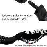 TONYON BG-TY-732 Fahrrad-Drahtschloss Universal-Passwort-Kettenschloss Motorrad-Elektroauto-Diebstahlsicherungsschloss, TONYON BG-TY-732 Anti-Theft Lock(Red), TONYON BG-TY-732 Anti-Theft Lock(Black) – Bild 2