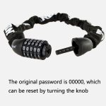 TONYON BG-TY-732 Fahrrad-Drahtschloss Universal-Passwort-Kettenschloss Motorrad-Elektroauto-Diebstahlsicherungsschloss, TONYON BG-TY-732 Anti-Theft Lock(Red), TONYON BG-TY-732 Anti-Theft Lock(Black) – Bild 3