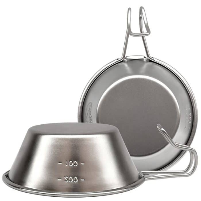 Campingmoon S220 Outdoor tragbare verdickte Edelstahlschüssel Camping Mehrzweckbesteck – Bild 4