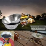 Campingmoon S220 Outdoor tragbare verdickte Edelstahlschüssel Camping Mehrzweckbesteck – Bild 6
