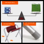 Hikers XYC-053A Outdoor tragbarer Klappstuhl Picknick gerösteter Angelhocker, Hikers XYC-053A(Green), Hikers XYC-053A(Wine Red) – Bild 4