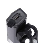 Fahrrad-Highlight-USB-aufladbare Lampe, wasserdichtes Fahrrad-Scheinwerfer-Rücklicht-Set, Single Headlight (Black), Headlight + Taillight (Black) – Bild 9
