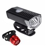 Fahrrad-Highlight-USB-aufladbare Lampe, wasserdichtes Fahrrad-Scheinwerfer-Rücklicht-Set, Single Headlight (Black), Headlight + Taillight (Black) – Bild 10