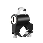 2 PCS Elektroauto-Helmschloss, Diebstahlsicherung, festes Multifunktionsschloss, Fahrradgriff, festes Helm-Diebstahlsicherungsschloss, Helmet Lock, Helmet Lock + Reminder Rope