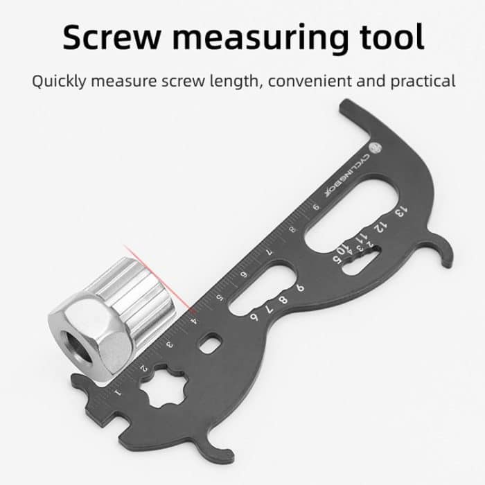 3 Stück CYCLINGBOX Mountainbike-Kettenverschleiß-Messlineal, Messkettenlineal, Inspektionswerkzeug, CYCLINGBOX Measuring Ruler – Bild 5