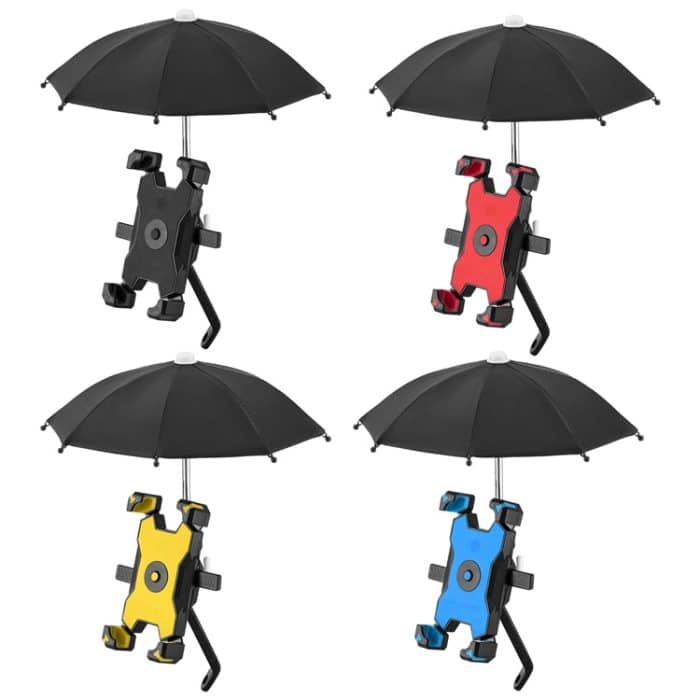 CYCLINGBOX Fahrrad-Handyhalterung mit Parasol Rider-Handyrahmen, Stil:, Rearview Mirror Installation (Red), Rearview Mirror Installation (Yellow), Rearview Mirror Installation (Blue) – Bild 7