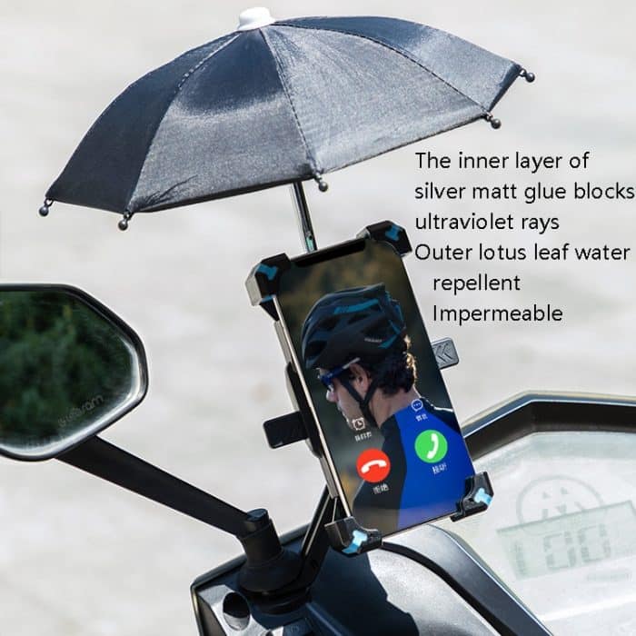 CYCLINGBOX Fahrrad-Handyhalterung mit Parasol Rider-Handyrahmen, Stil:, Rearview Mirror Installation (Red), Rearview Mirror Installation (Yellow), Rearview Mirror Installation (Blue) – Bild 6