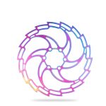 IIIPRO Bike Disc Mountainbike Hollow Disc Dish Sechs-Nagel-Bremsbelag, Stil:, 160mm, 180mm, 203mm