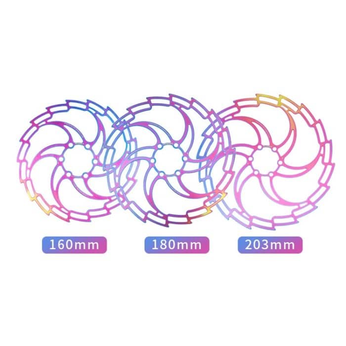 IIIPRO Bike Disc Mountainbike Hollow Disc Dish Sechs-Nagel-Bremsbelag, Stil:, 160mm, 180mm, 203mm – Bild 3