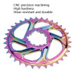 BDSNAIL Mountainbike-Einzelscheibe GXP Direkt geformte integrierte Scheibe mit positiven und negativen Zähnen, 30T (Black), 32T (Black), 34T (Black), 36T (Black), 38T (Black), 30T (Dazzling Color), 32T (Dazzling Color), 34T (Dazzling Color)... – Bild 2