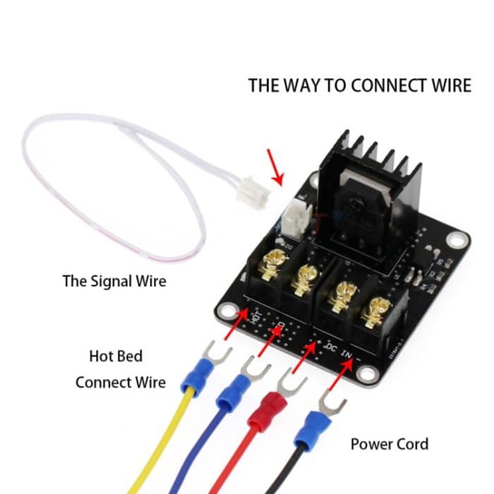 3D-Drucker-Heizbett-Leistungserweiterungsmodul MOSFET-Platine für ANET A8 3D-Drucker, 2 PCS/Set – Bild 5
